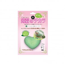日本 Lucky Trendy 乾燥型蒟荺洗面撲(綠茶)  綠色CODE : PFD401